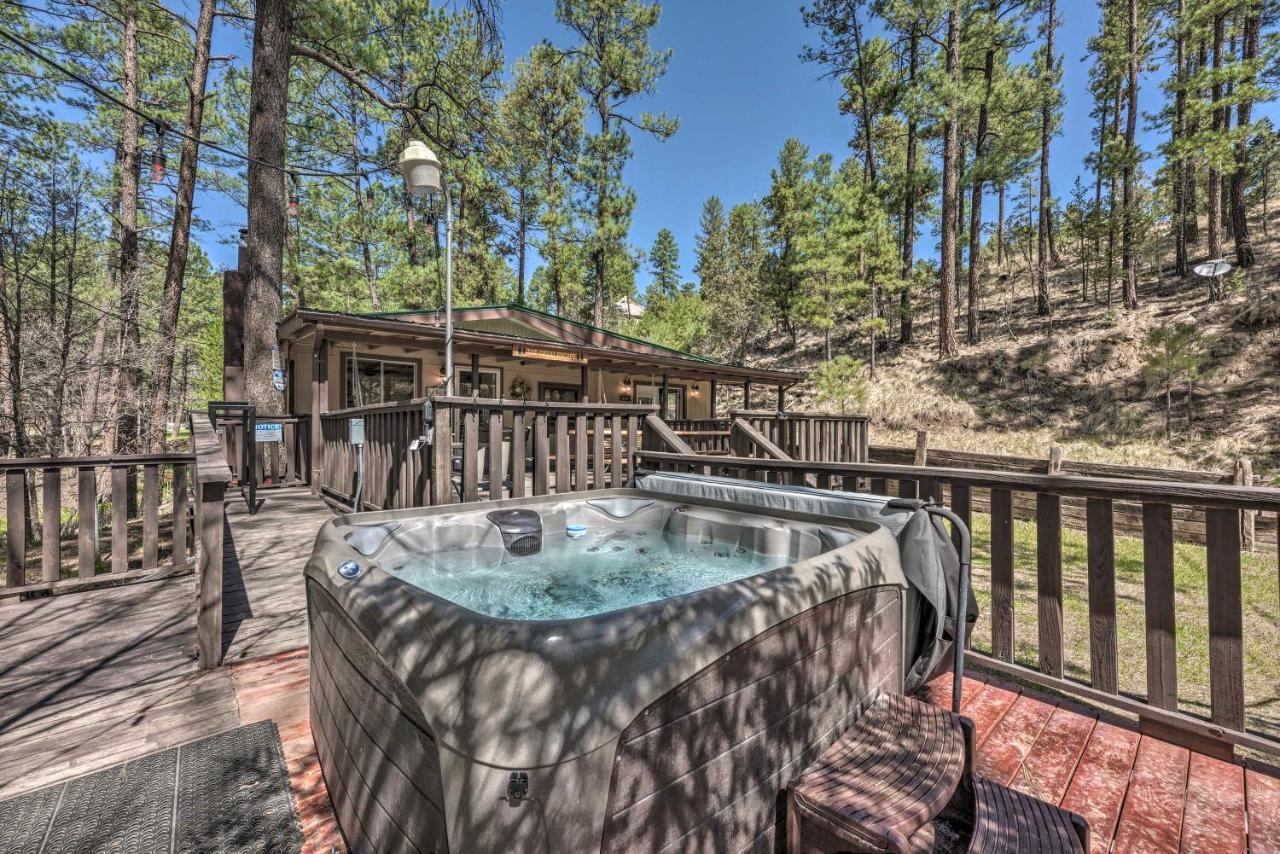 Tranquil Cabin With Stream And Deck Near Dtwn Ruidoso! Dış mekan fotoğraf