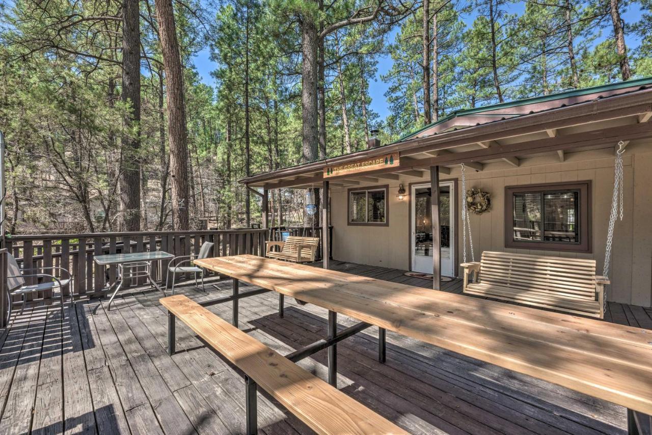 Tranquil Cabin With Stream And Deck Near Dtwn Ruidoso! Dış mekan fotoğraf